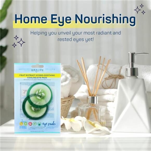 SpaLife Cooling Eye Pads - Korean Soothing Eye Pads for Dark Circles, Puffy - Picture 6 of 7
